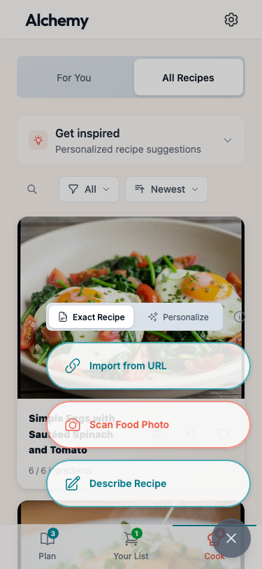 Multi-Modal Recipe Input